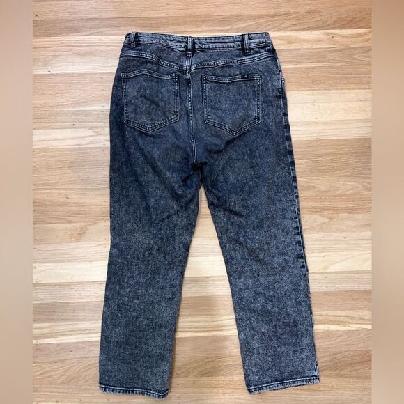 Maje Cropped Faded Jeans Gray Size 42 - Picture 6 of 11